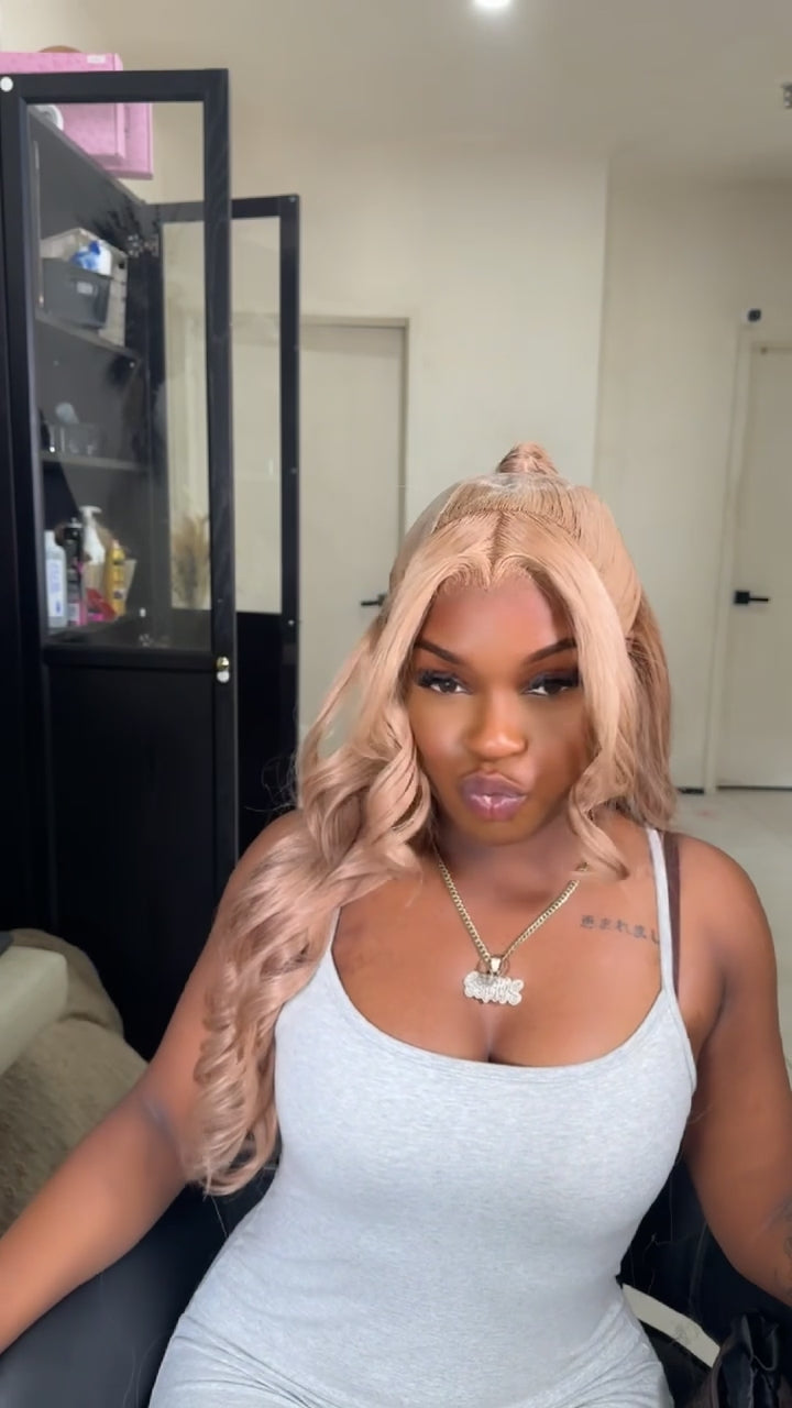 Honey blonde 13x4 frontal wig