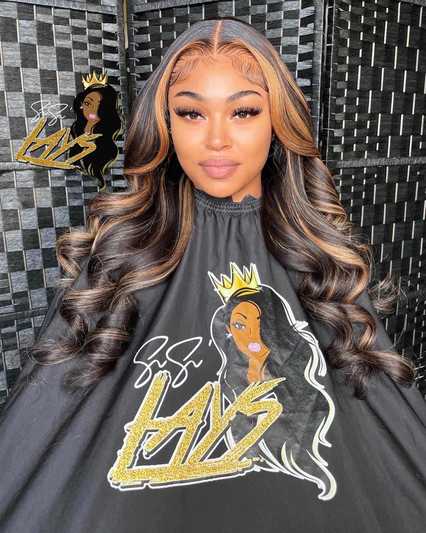 Highlighted HD lace wig